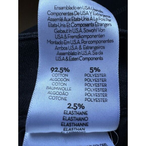 Mother The Insider Crop Step Fray Size 31 Black Jeans Not Guilty Stretchy - Picture 8 of 16